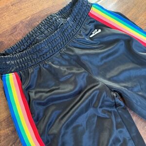 Pony Brand Vtg Youth Track Pants Rainbow Trim S (7/8) Athletic Warm Ups Boys